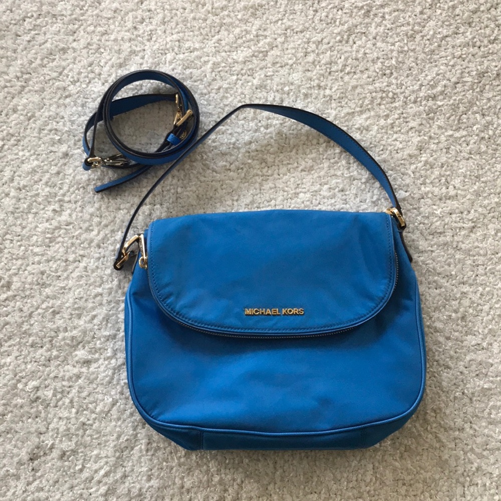 MICHAEL Michael Kors Blue Vinyl Crossbody
